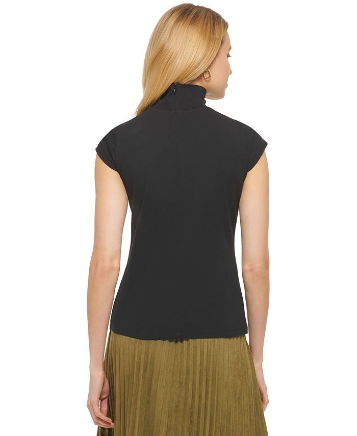 DKNY Cap Sleeve Mock Neck Top Macy's