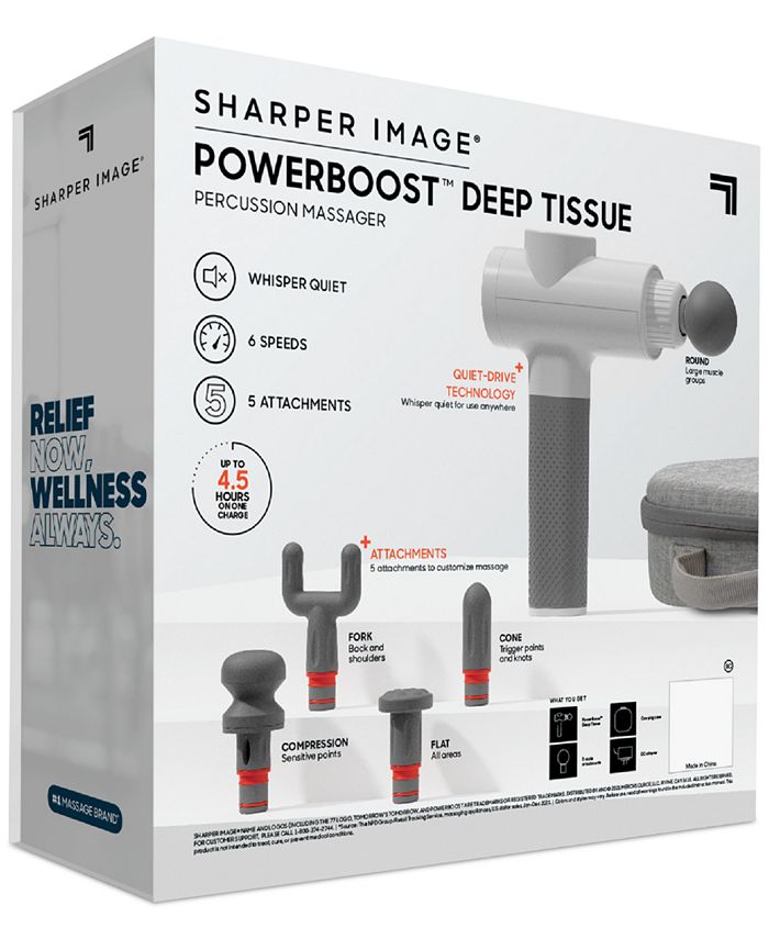 Sharper Image Powerboost Deep Tissue Percussion Massager Version 20 Macys