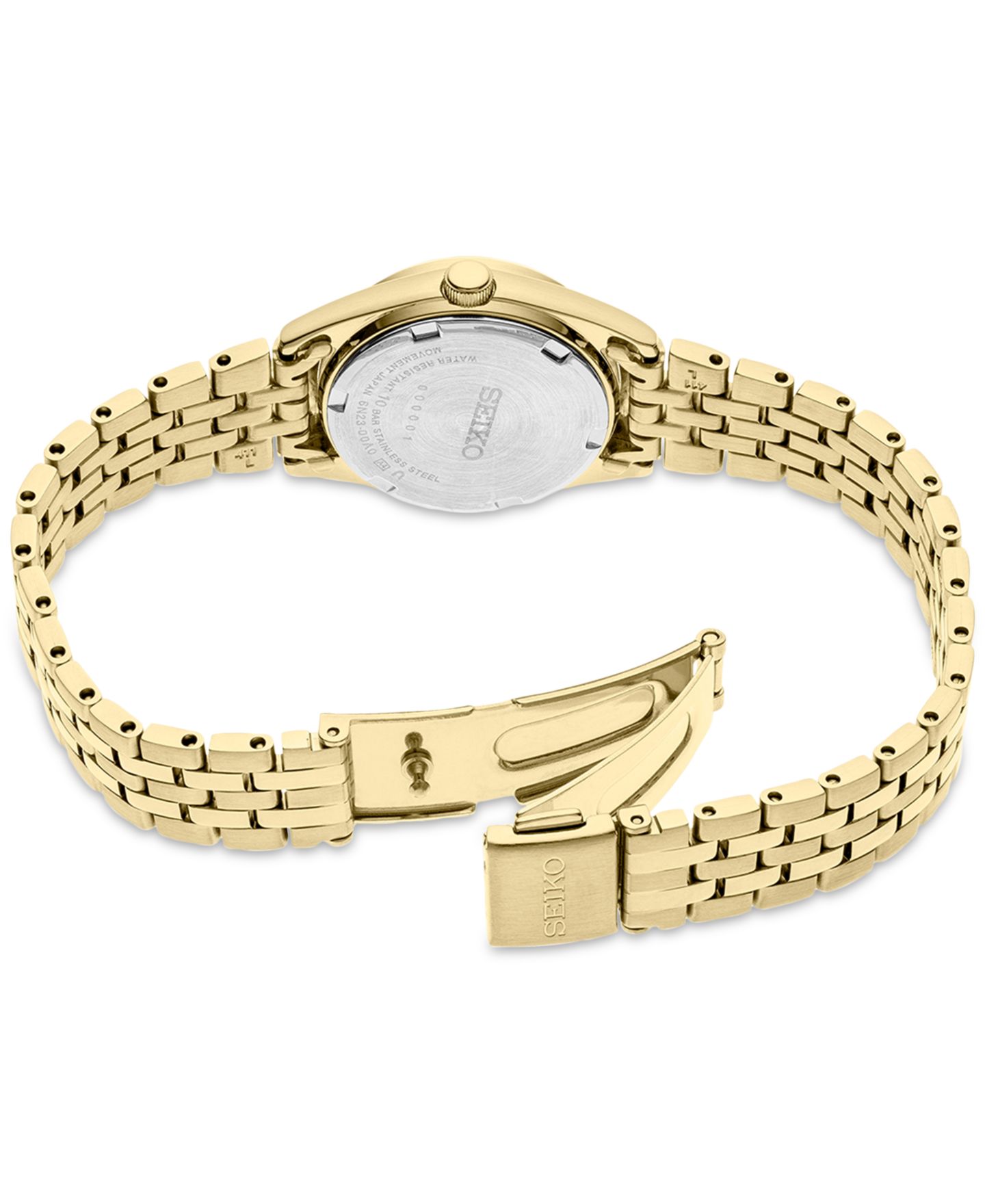 Женские часы Seiko Analog Essentials Gold-Tone Stainless Steel Bracelet Watch 25mm — фото 3