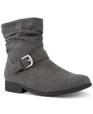Ankle Gray Boots for Women: Booties 
