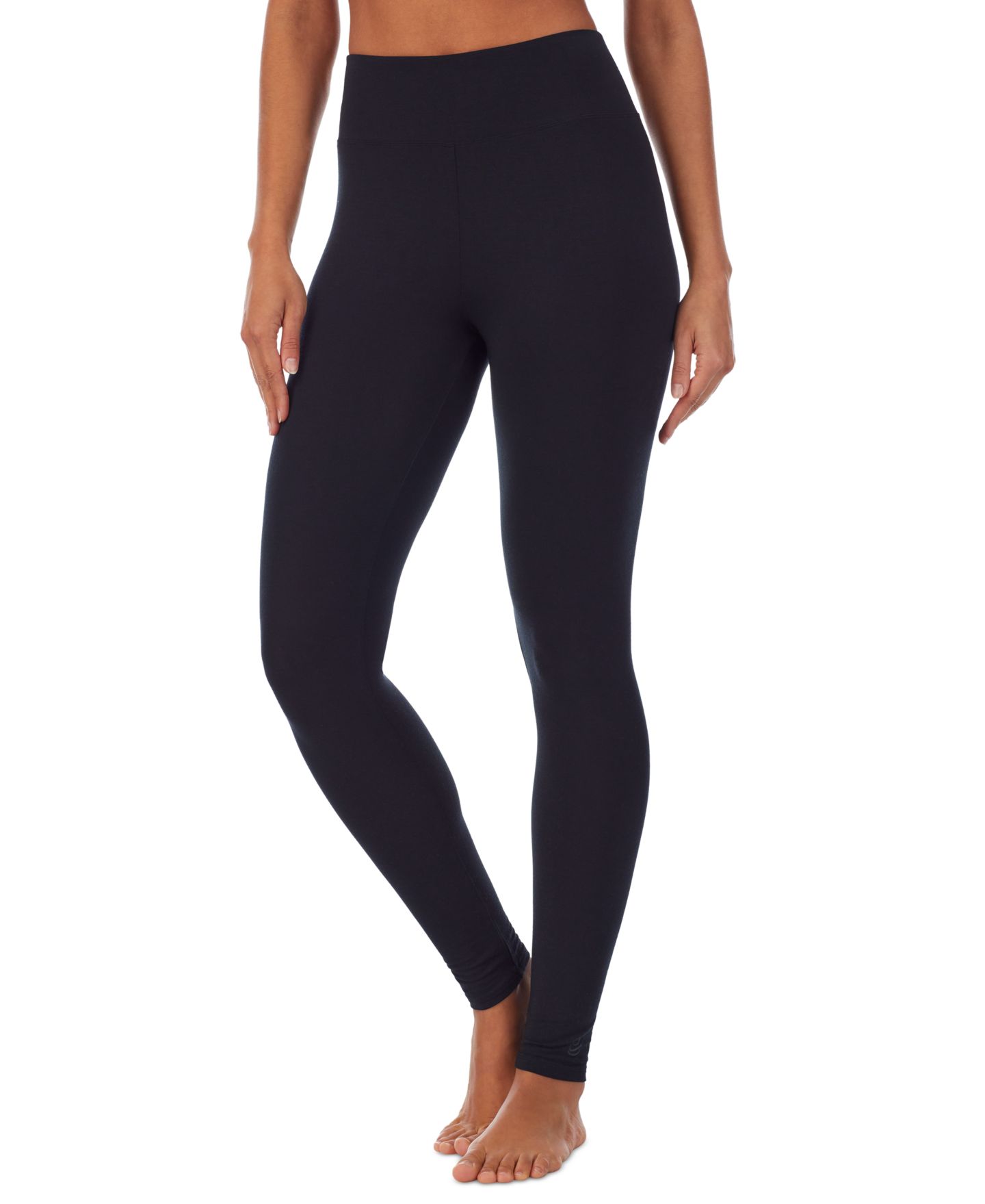 Женские леггинсы Cuddl Duds Softwear with Stretch High-Waist, цвет: Чёрный — фото 5