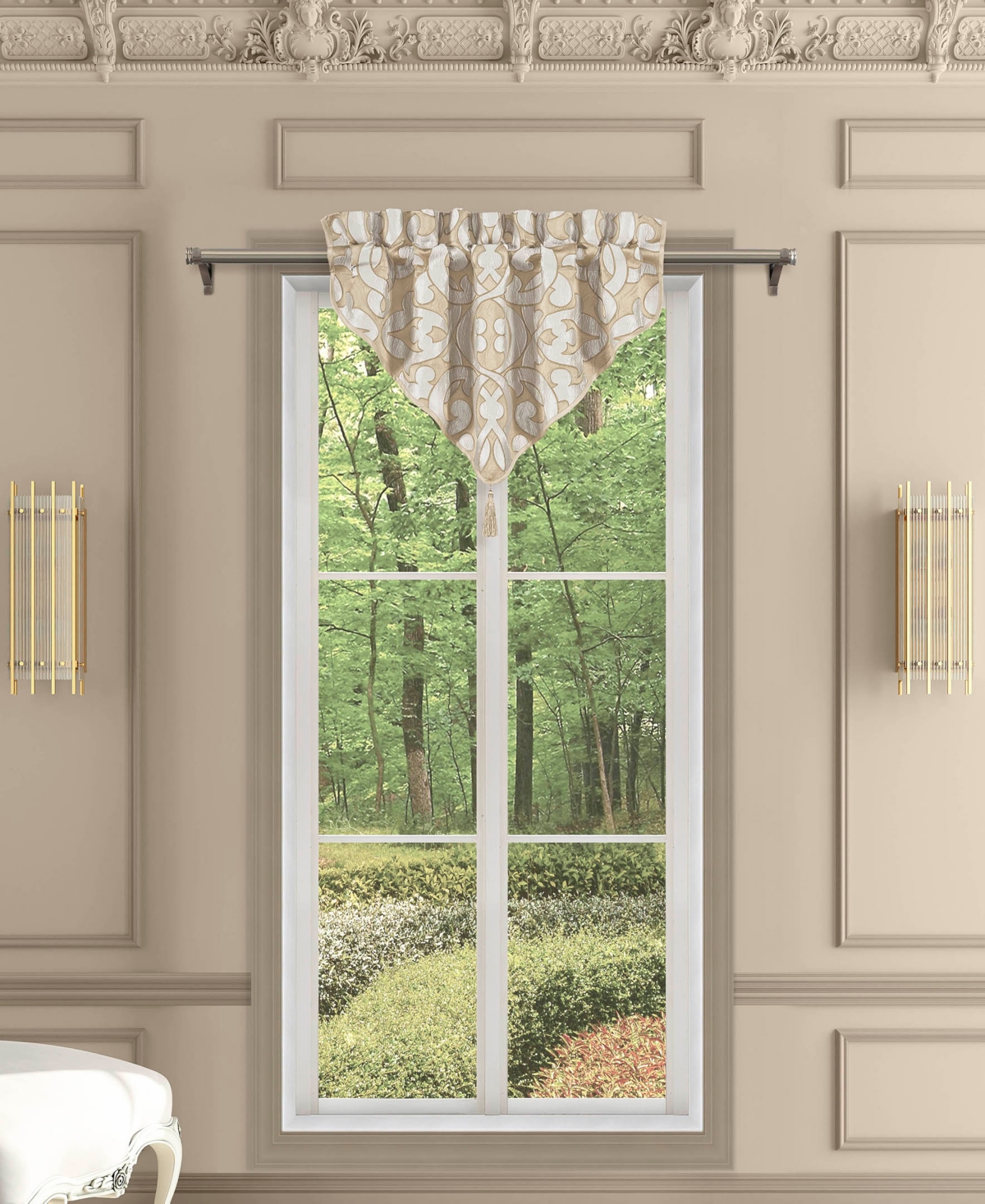 J Queen New York La Boheme Ascot Window Valance, 40