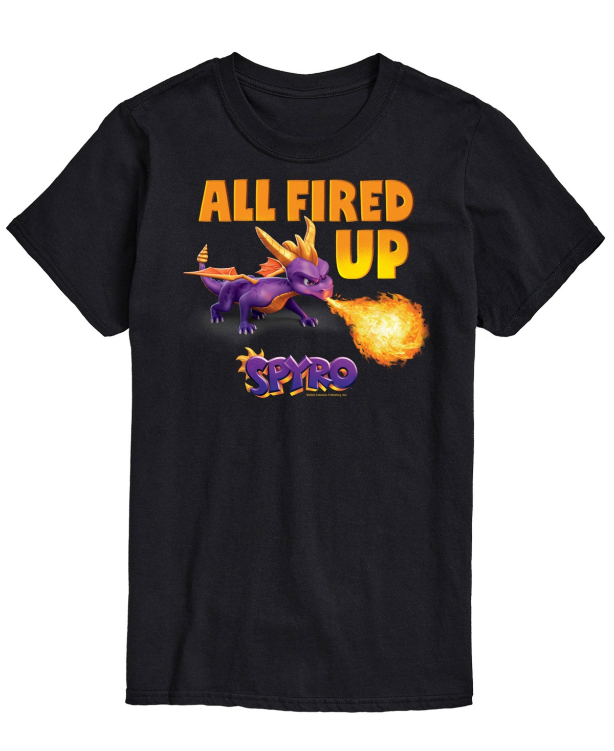 Airwaves Men's Spyro All Fired Up T-shirt In Black