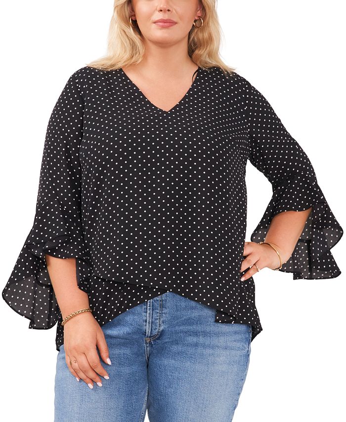 Vince camuto clearance polka dot top