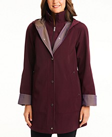 Women's Two-Tone Bibbed Raincoat