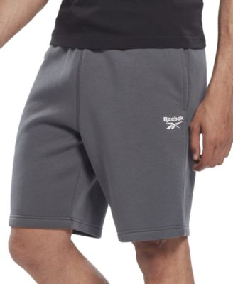 Reebok - Men's Identity Slim-Fit Logo-Print Fleece Shorts