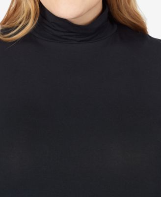 Plus Size Softwear with Stretch Turtleneck
