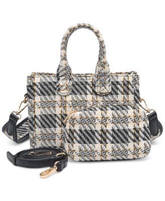 Urban Expressions - Tweed Edina Double Top Handle