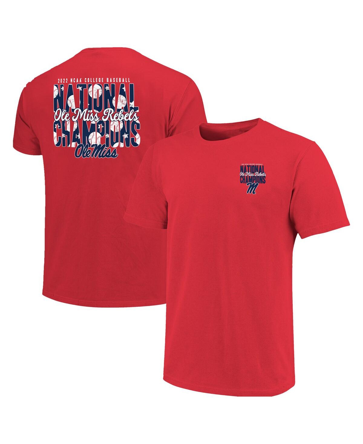 Image One Baseball College World Series Champions 2-hit T-shirt In Red