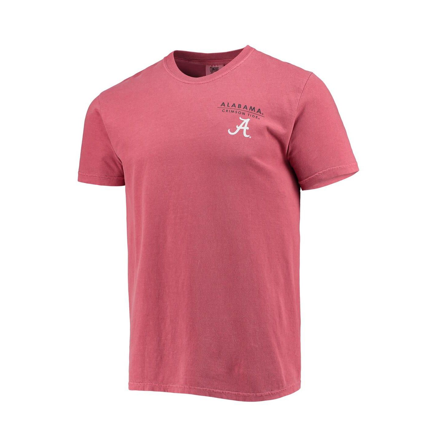 Мужская футболка Image One Crimson Alabama Crimson Tide Landscape Shield Comfort Colors — фото 2