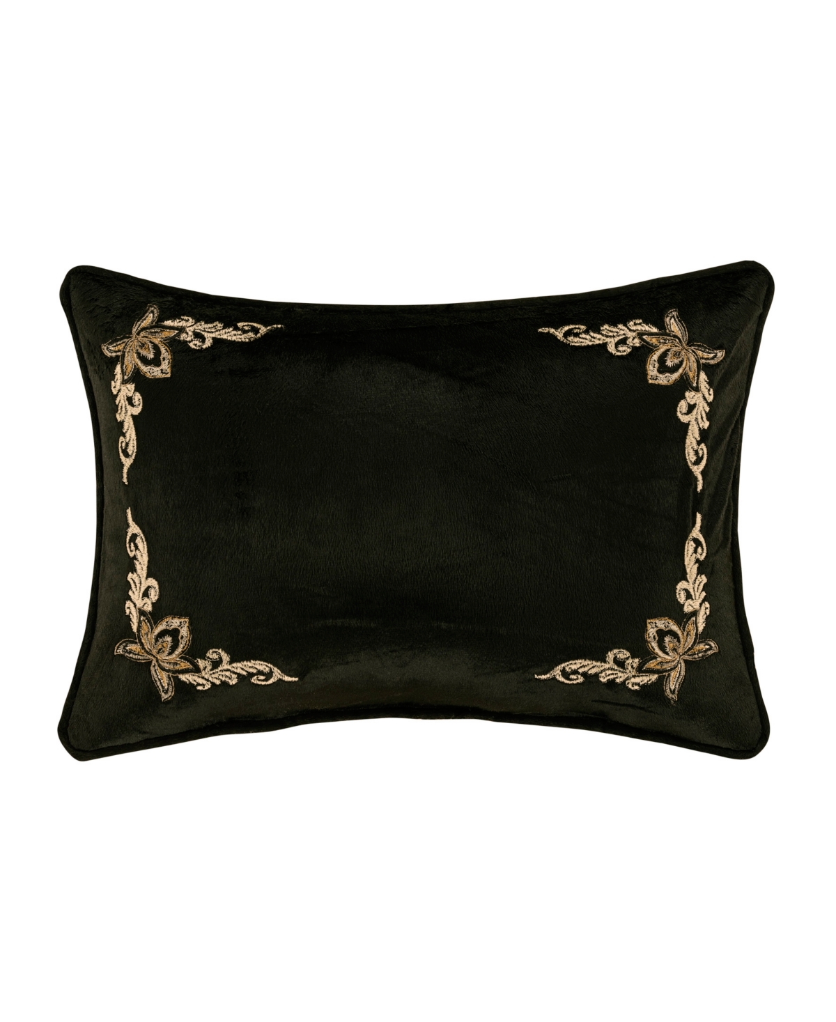 Shop Royal Court Closeout!  Montecito Decorative Pillow, 13" X 19" In Black