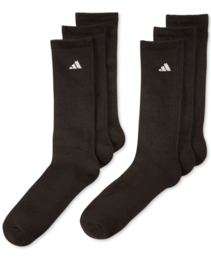 image of adidas Men-s Cushioned Athletic 6-Pack Crew Socks