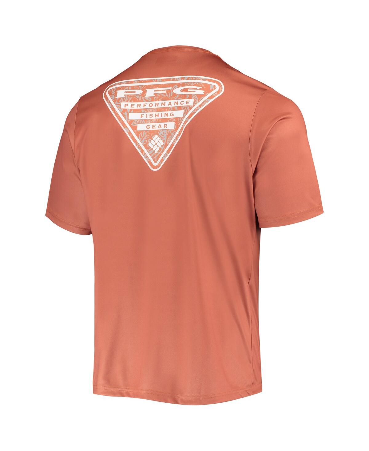 Shop Columbia Men's  Texas Orange Texas Longhorns Terminal Tackle Omni-shade T-shirt