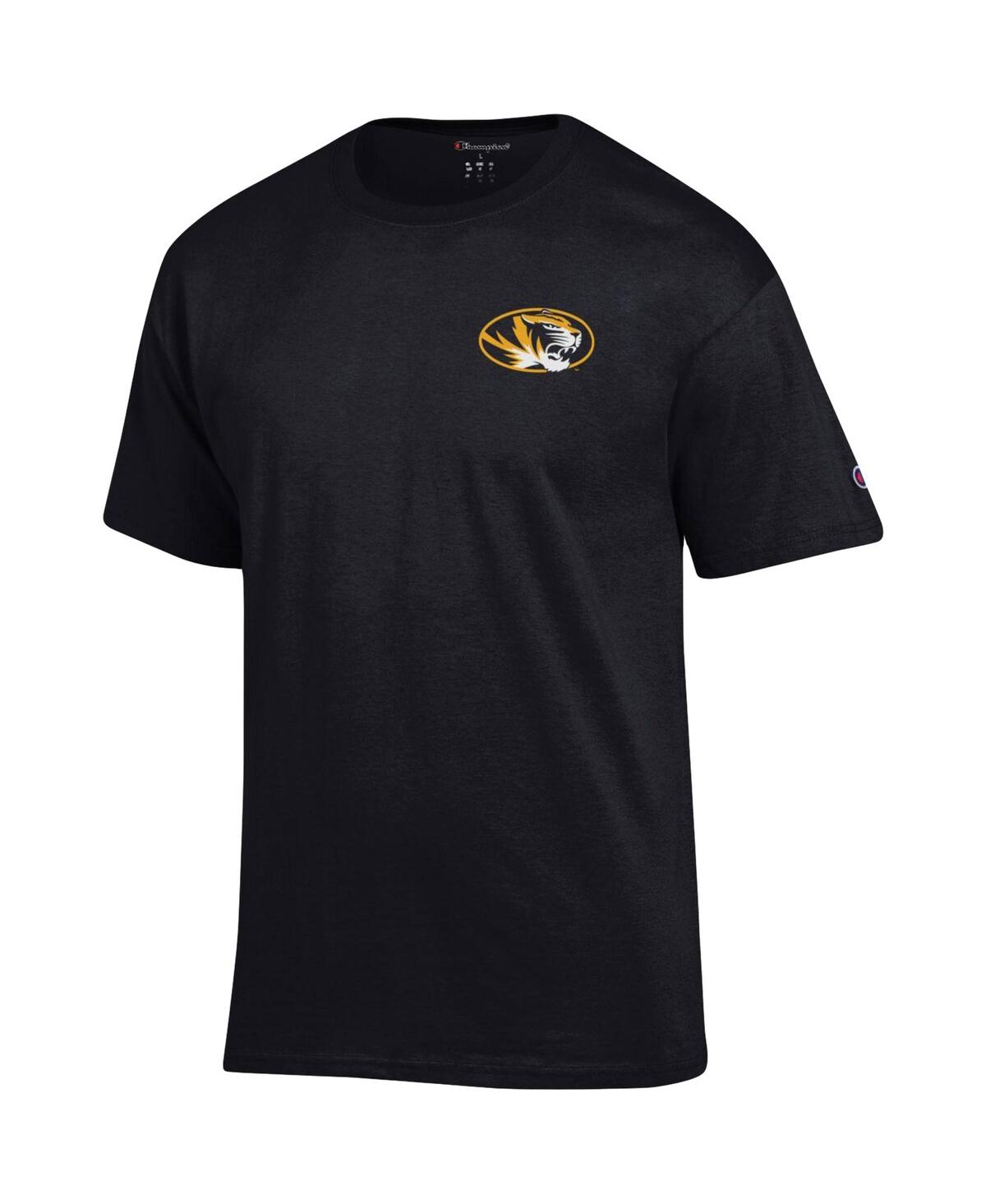 Men's ChampionMissouri Tigers Stack 2-Hit T-shirt - Black