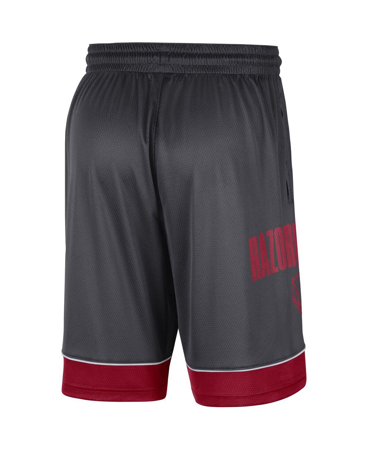 Nike Men's Charcoal, Crimson Oklahoma Sooners Fast Break Performance Shorts In Charcoal,cardinal
