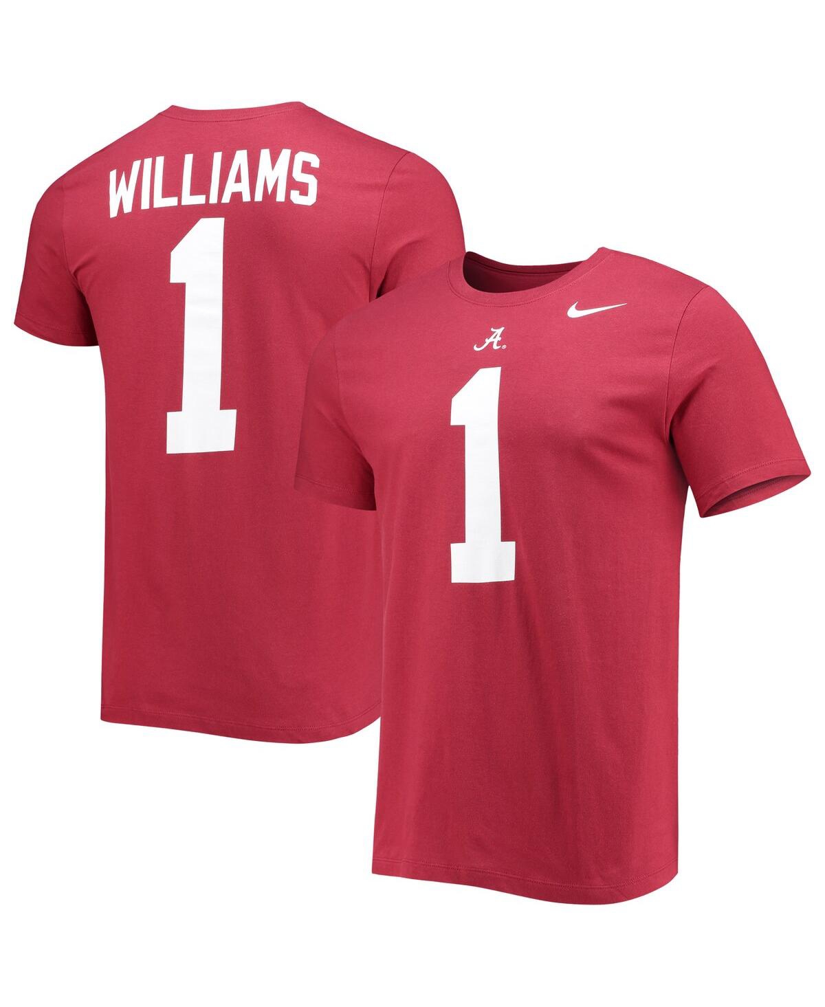 Shop Nike Men's  Jameson Williams Crimson Alabama Crimson Tide 2022 Nfl Draft Name And Number T-shirt