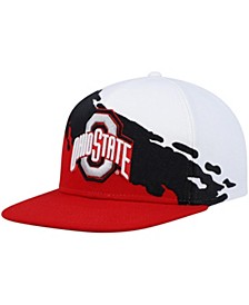 Men's Scarlet and White Ohio State Buckeyes Paintbrush Snapback Hat