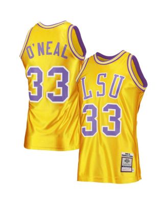 Men's Mitchell & Ness Shaquille O'Neal Purple LSU Tigers Authentic