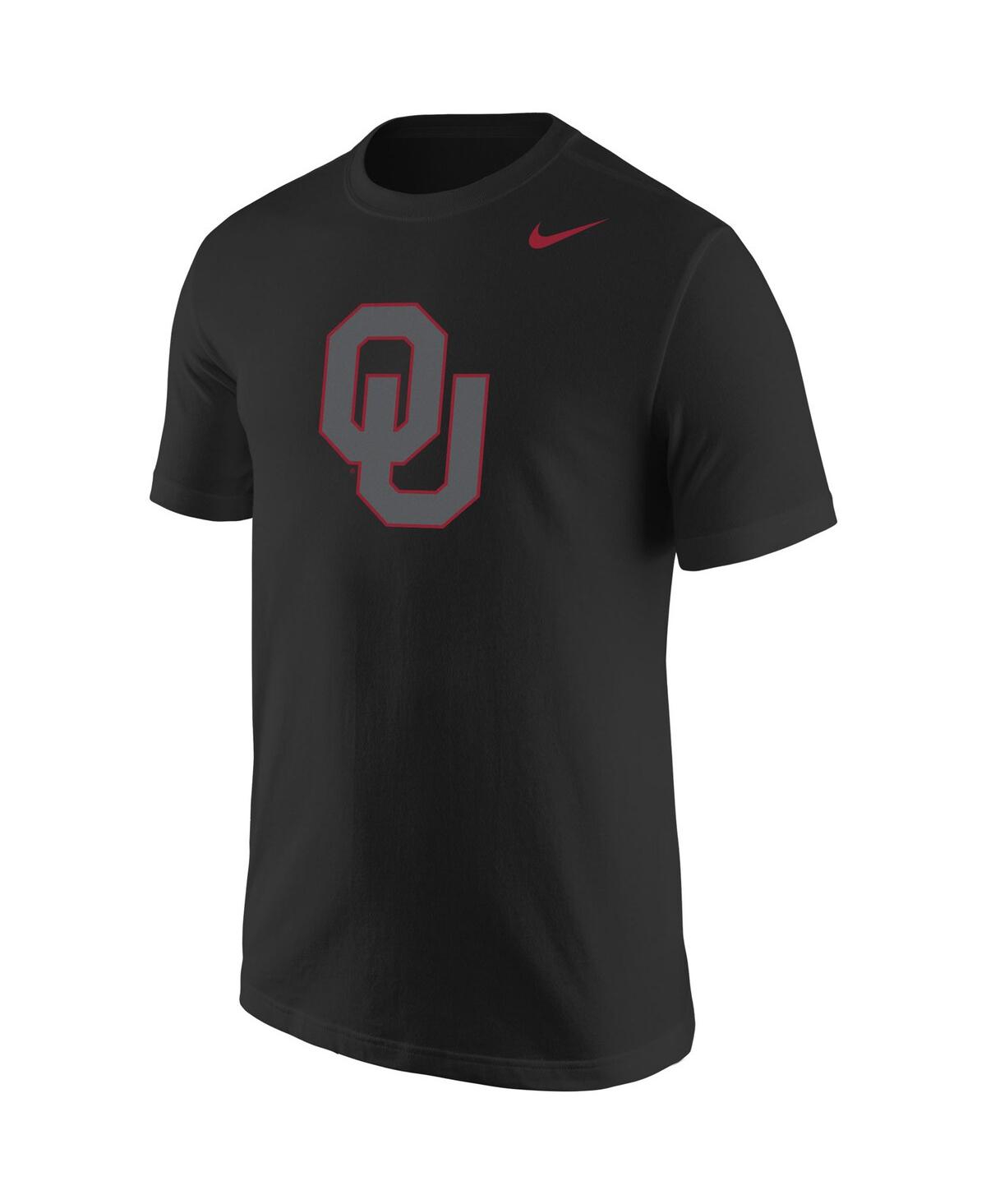 Shop Nike Men's  Black Oklahoma Sooners Logo Color Pop T-shirt