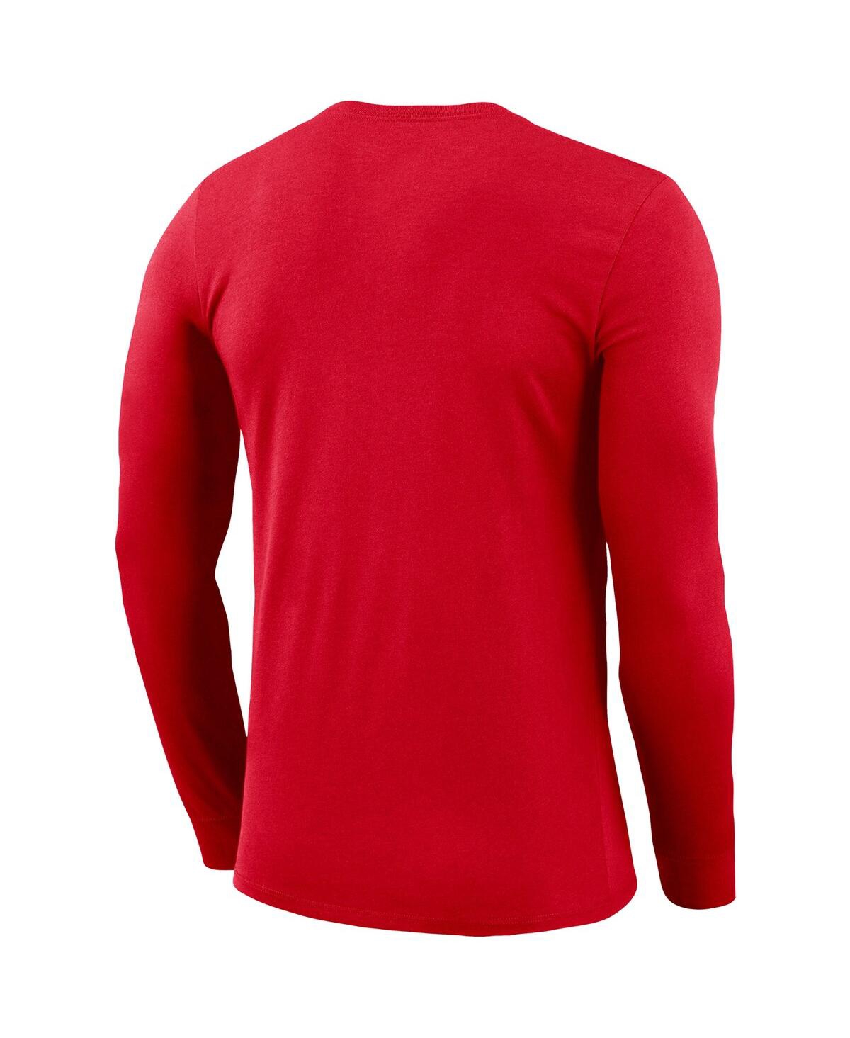 Shop Nike Men's  Red Gonzaga Bulldogs Basketball Icon Legend Performance Long Sleeve T-shirt