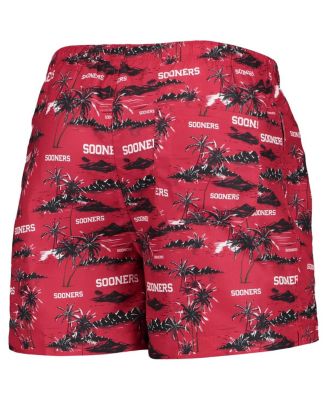 Men's Crimson Oklahoma Sooners Island Palm Swim Trunks
