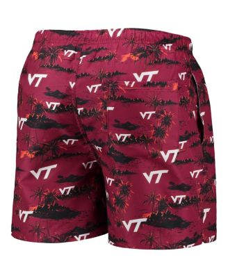 Men's Maroon Virginia Tech Hokies Island Palm Swim Trunks
