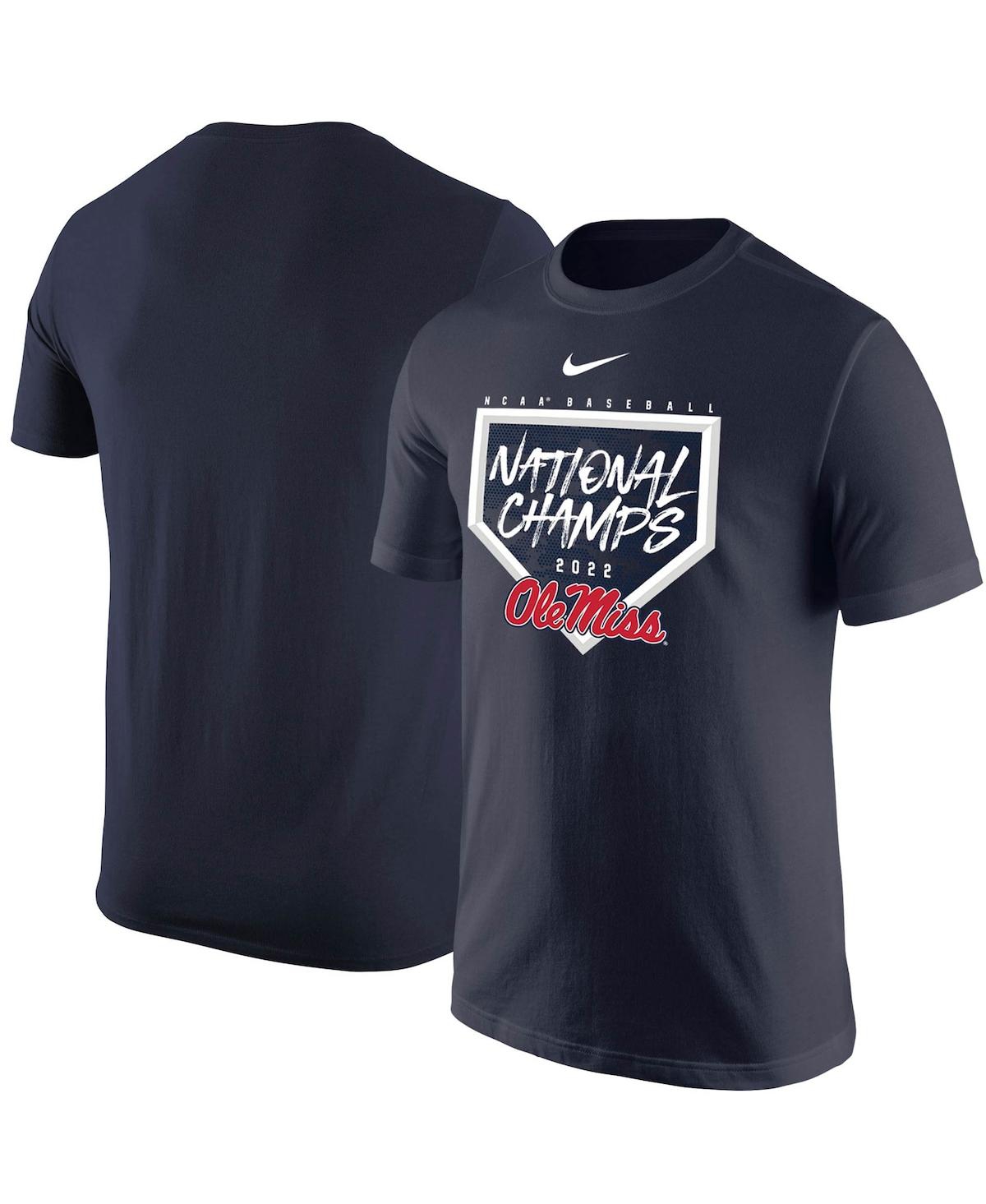Men's Nike Navy Ole Miss Rebels 2022 Ncaa Men's Baseball College World Series Champions T-shirt