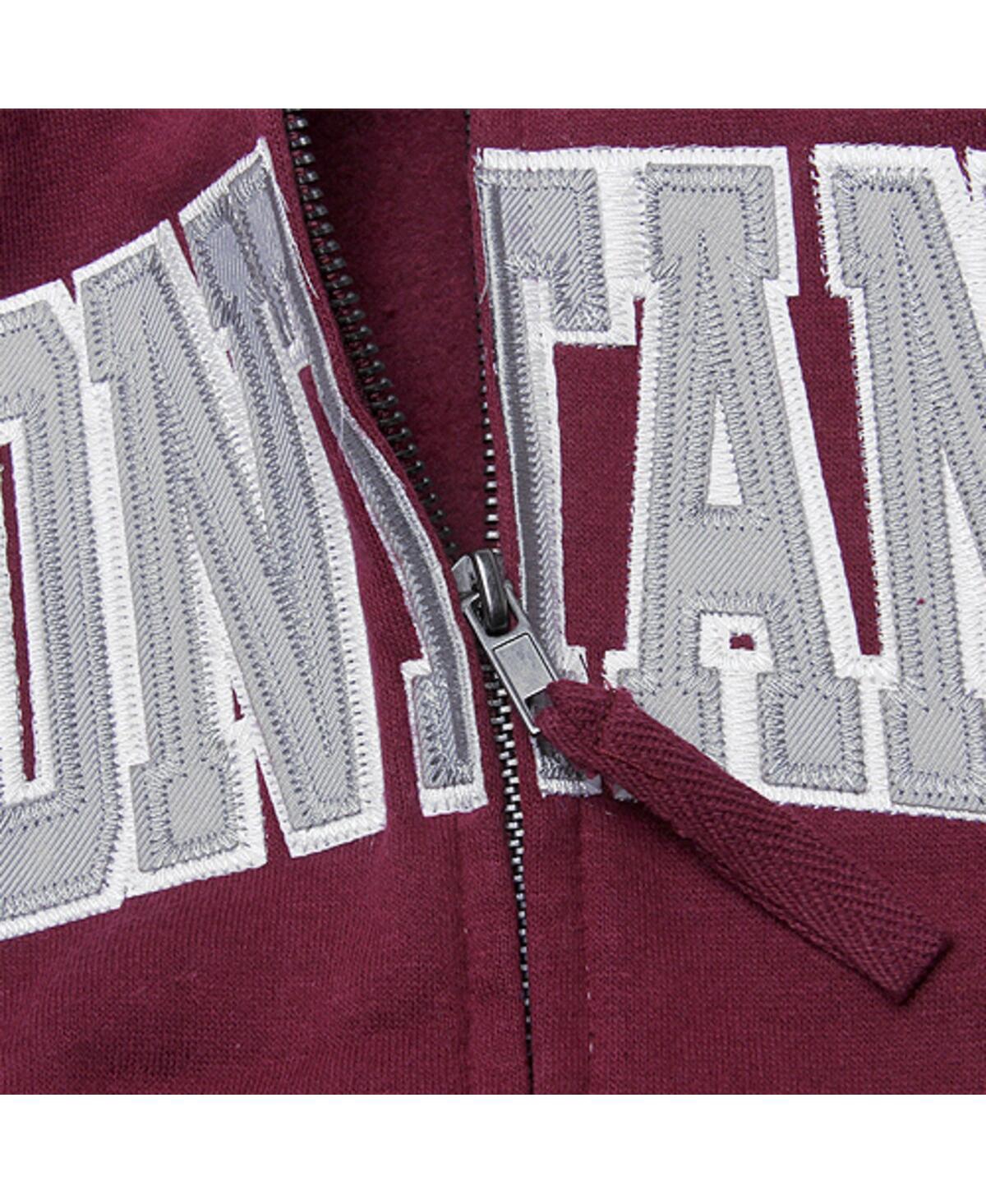 Women's Stadium AthleticMontana Grizzlies Arched Name Full-Zip Hoodie - Maroon