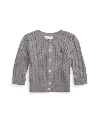 폴로 랄프로렌 Polo Ralph Lauren Baby Girls Mini-Cable Cardigan Sweater