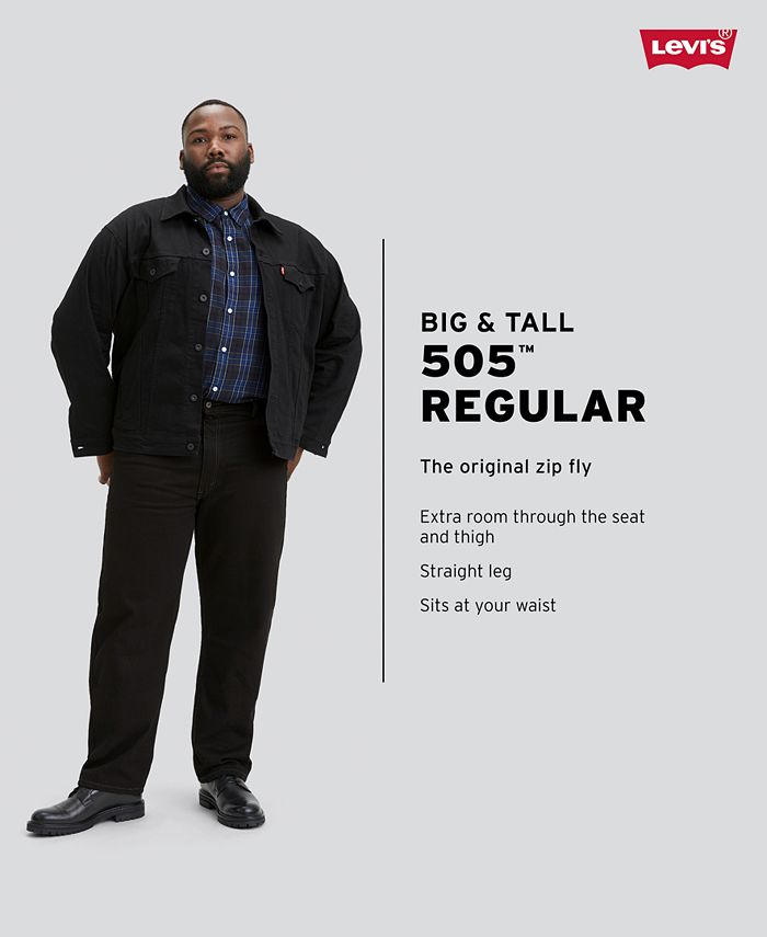 Levi's - 505 Regular-Fit Black Jeans