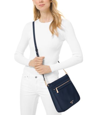 Michael Kors JST Extra-Small Saffiano Leather TZ Tote Bag in Navy