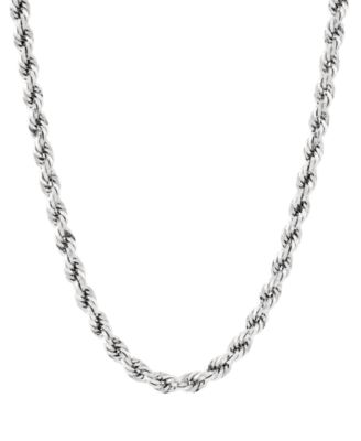 macy's white gold chain necklace