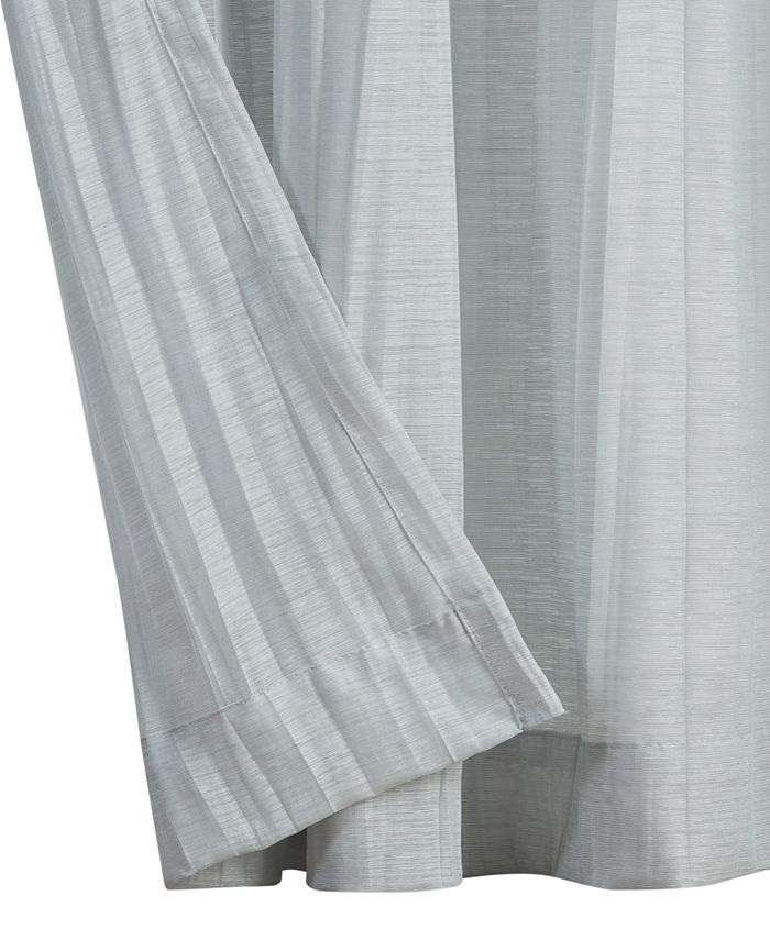 Nautica Cordelia Crushed Sheer Grommet Window Curtain Wide Panel Pair