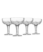 Hotel Collection Fluted Coupe Glasses, Set of 4, Created for Macys - Clear