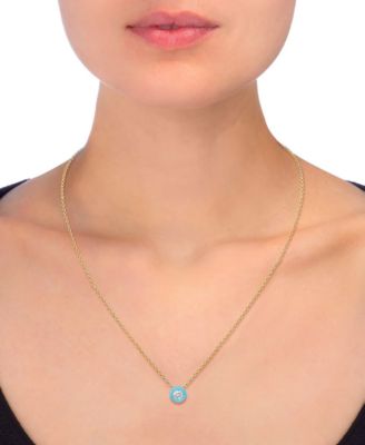 Crystal Enamel Necklace and Earring Set, 3-Piece