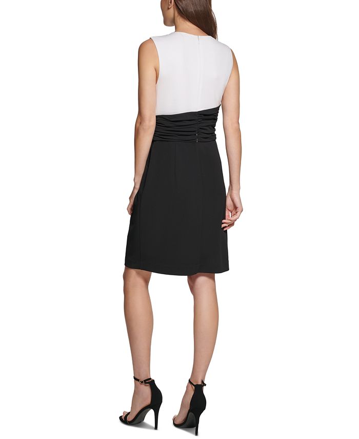 DKNY Colorblocked Ruched Sheath Dress Macy's