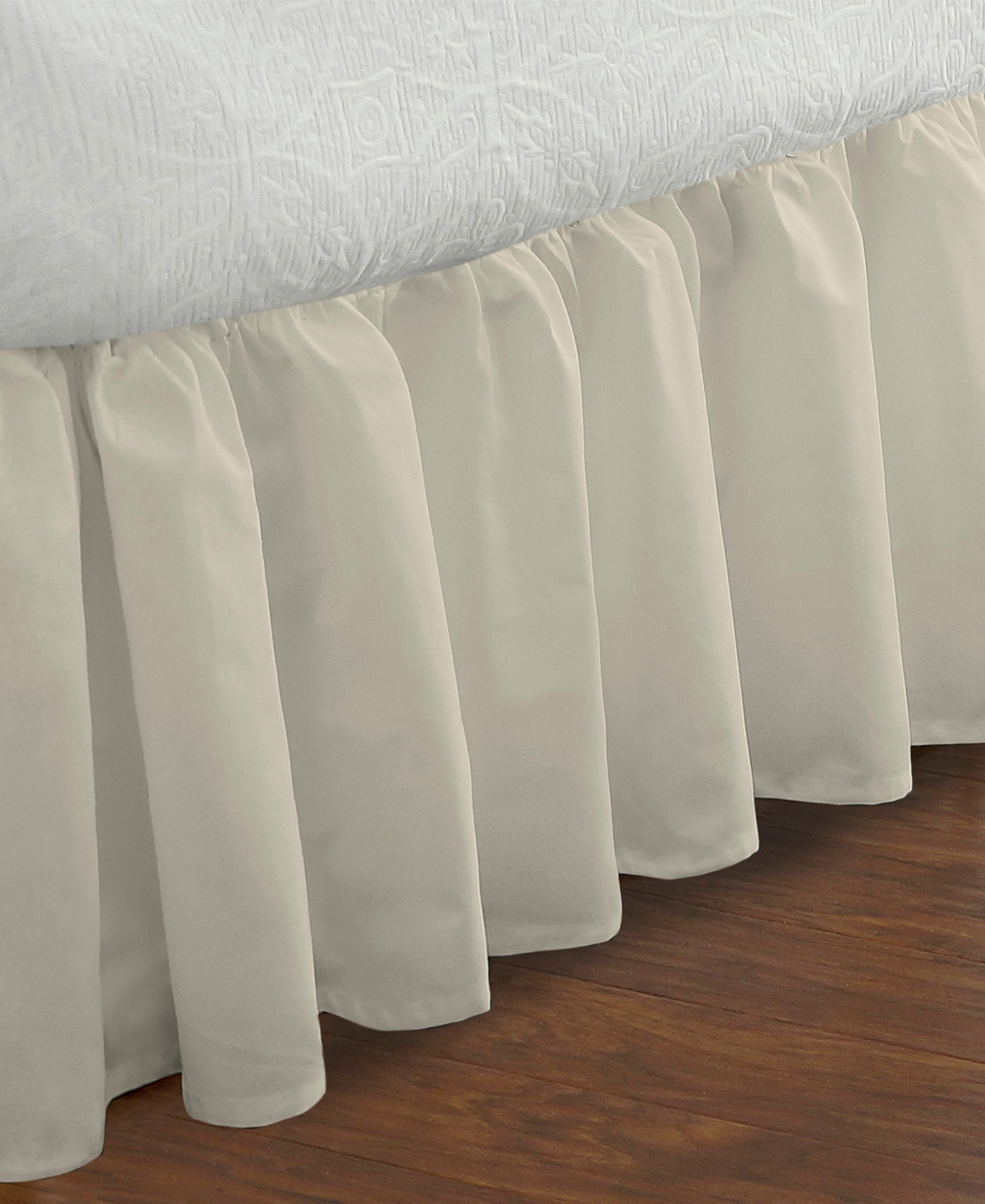 Fresh Ideas Ruffled Poplin Bedskirt, King