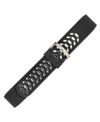 Black and Grey Silicone Sport Band designed for Fitbit Charge 2