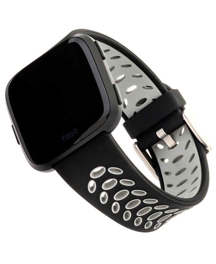 WITHit Black and Gray Premium Sport Silicone Band Compatible with