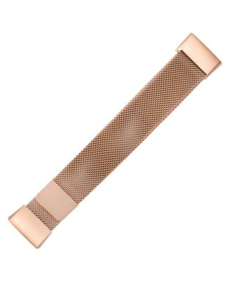Gold-Tone Stainless Steel Mesh Band designed for Fitbit Charge 3 & 4