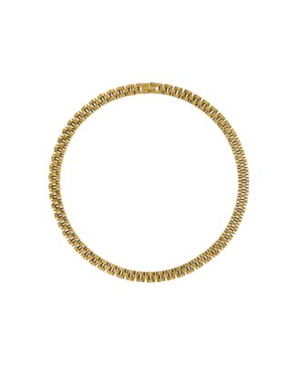 Timepiece Necklace in 18K Gold- Plated Brass