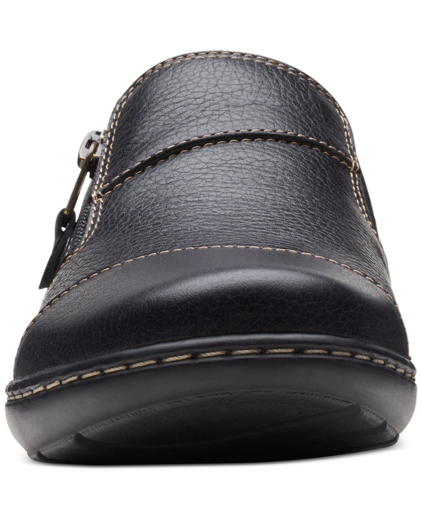 Женские балетки Clarks Cora Harbor на молнии, цвет: Чёрный — фото 4