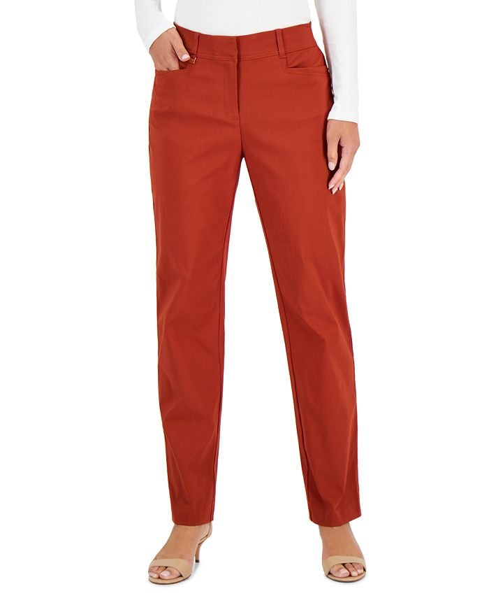 Jm Collection Regular and Short Length Curvy-Fit Straight-Leg Pants,  Created for Macy's