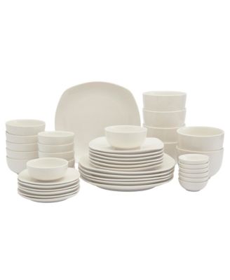 Inspiration by Denmark Soft Square 42 Pc. Dinnerware Set, Service for 6