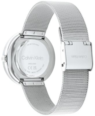 Women's Stainless Steel Mesh Bracelet Watch 34mm