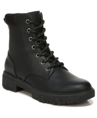 lace-up women combat boots