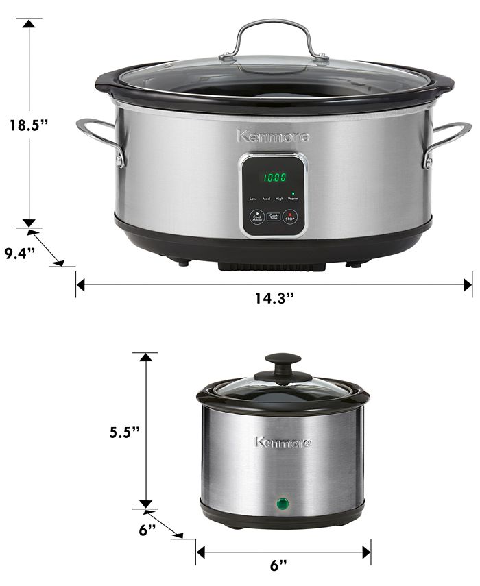 Kenmore 7Qt. Programmable Slow Cooker & Sauce Warmer Macy's