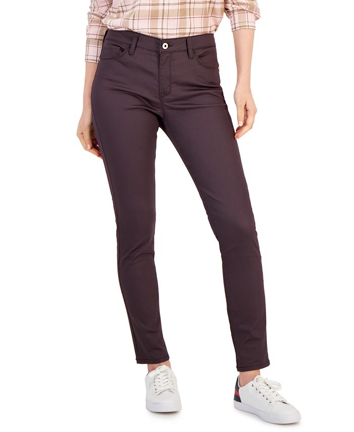 moed Identificeren hoek Tommy Hilfiger Women's Coated Skinny-Ankle Jeans & Reviews - Jeans - Women  - Macy's