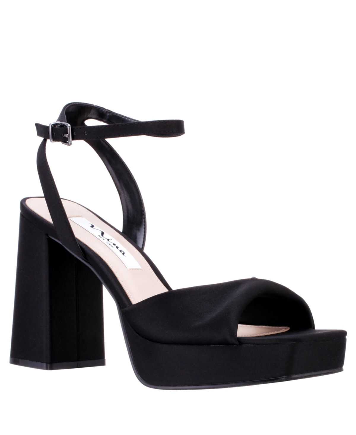 Nina Women's Stacie Platform Evening Sandal Women's Shoes In Black