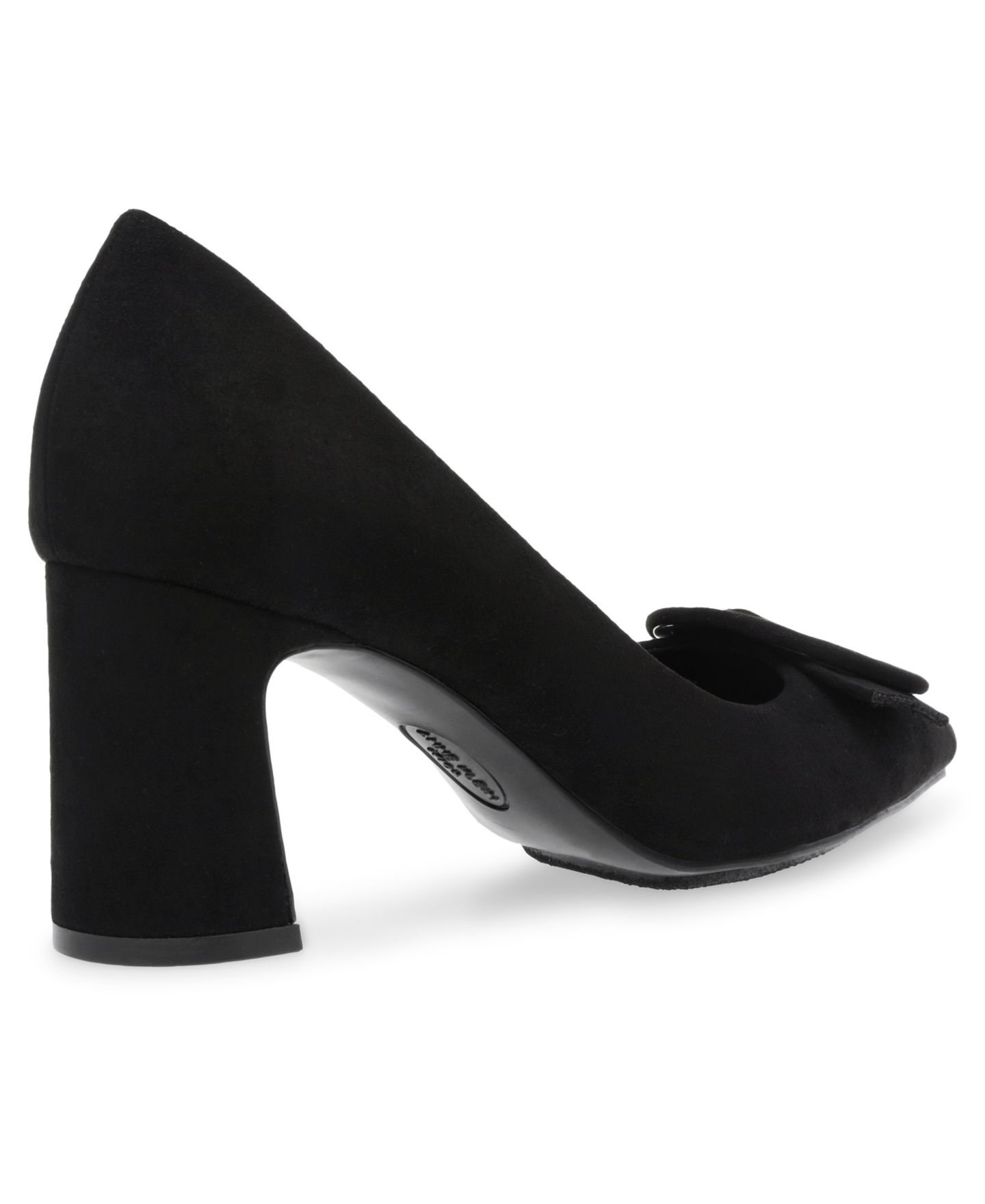 Женские туфли Anne Klein Bentley Block Heel Dress Pumps, цвет: Чёрный — фото 7